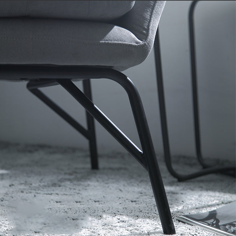 33.46" L x 30.70" W x 34.64" H Linen Accent Chair Flared Arms Lounge Chair