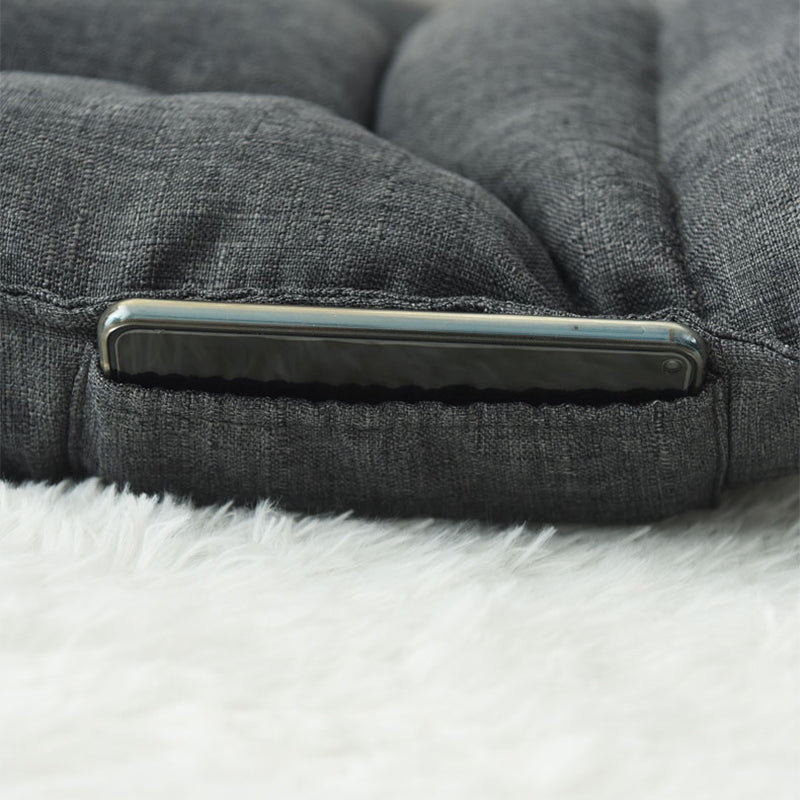 Linen Parsons Chair 22.8 " L x 21.6"W x 23.6" H Convertible for Chair Living Room