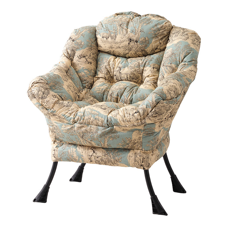 Faux Leather/Faux Fur Chair 31.4" L x 25.5" W x 35.4" H Arms Included Chair