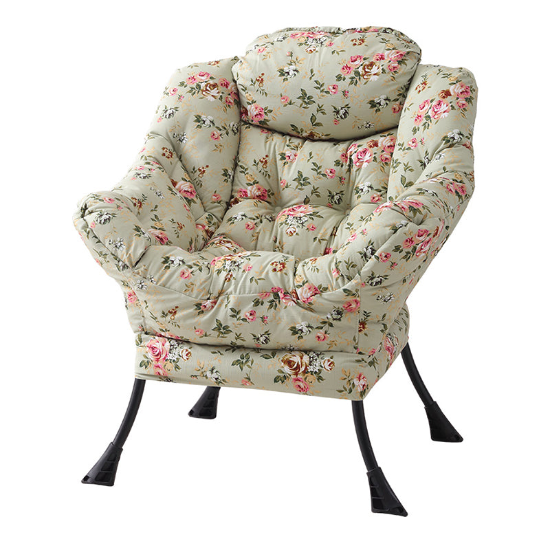 Faux Leather/Faux Fur Chair 31.4" L x 25.5" W x 35.4" H Arms Included Chair