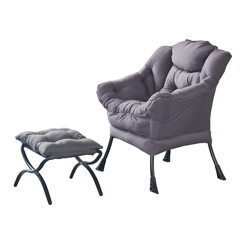 Faux Leather/Faux Fur Chair 31.4" L x 25.5" W x 35.4" H Arms Included Chair