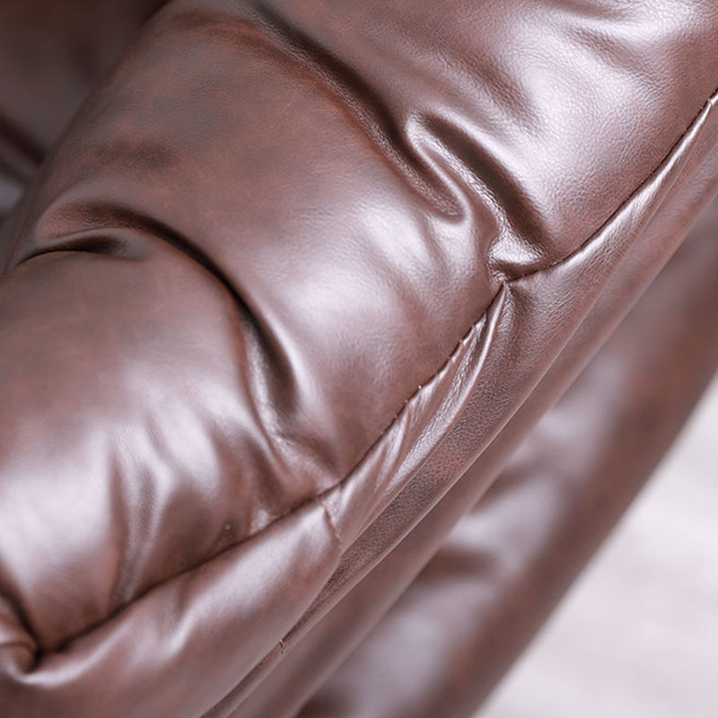 Faux Leather/Faux Fur Chair 31.4" L x 25.5" W x 35.4" H Arms Included Chair