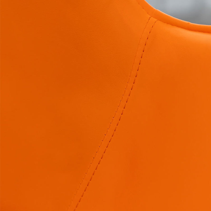 33.07" L x 30.31" W x 33.46" H Faux Leather Flared Arms Chair for Bedroom