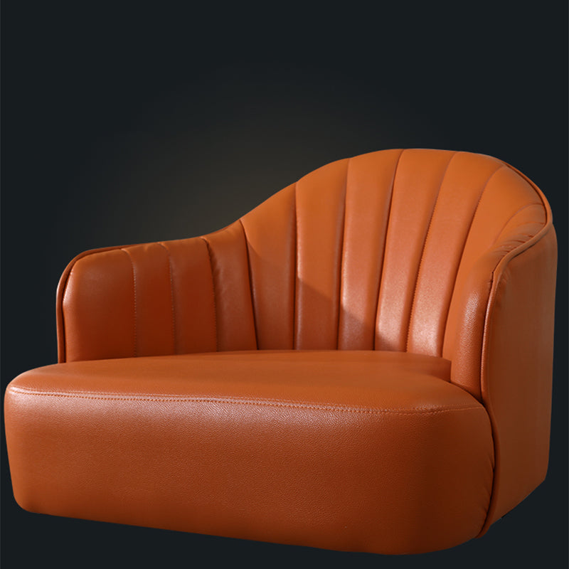 24.80" L x 29.52" W x 28.74" H Barrel Accent Chair Sloped Arm Chair for Living Room