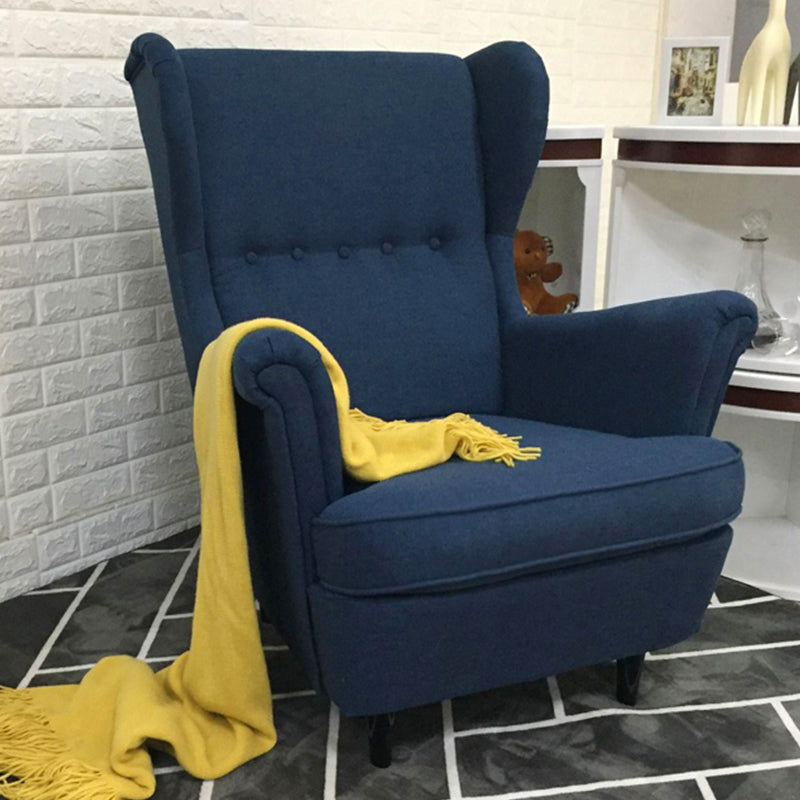 Linen Arm Chair 32.2 "L x 37.8"W x 39.8"H Solid Wood Frame Chair