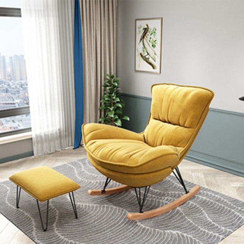 35.82" L x 39.76" W x 34.25" H Armless Lounge Chair with Ottoman for Living Room