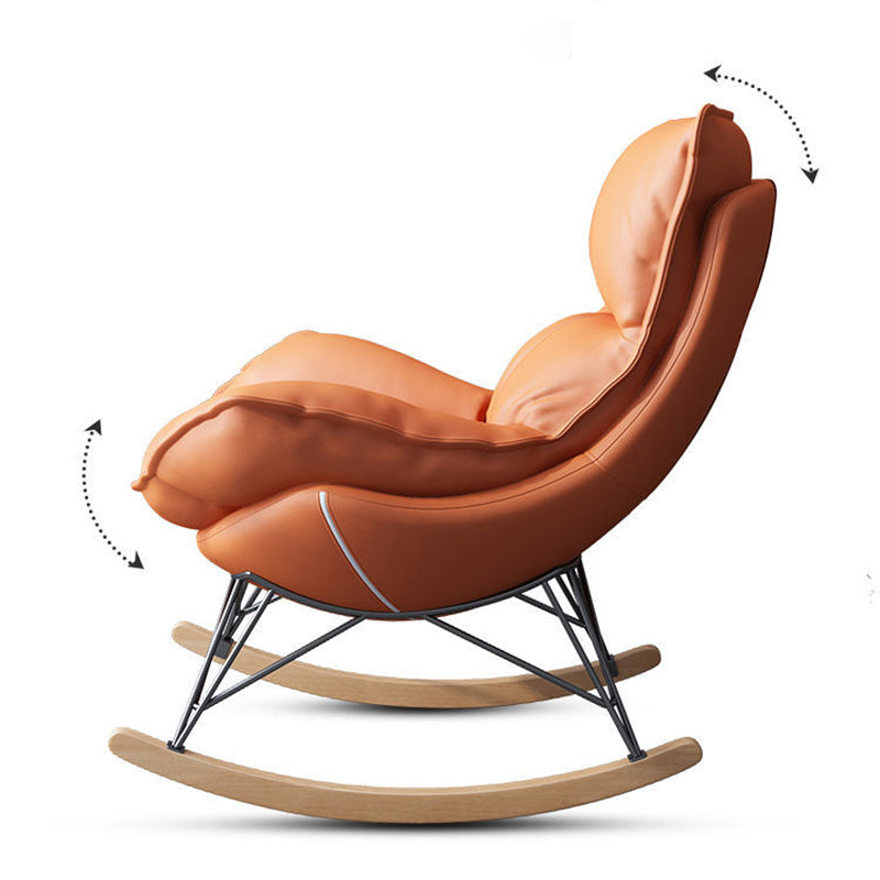 35.82" L x 39.76" W x 34.25" H Armless Lounge Chair with Ottoman for Living Room