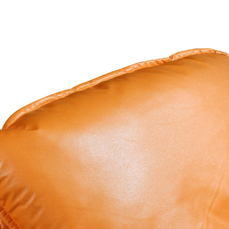 26.77" L x 37.40" W x 32.28" H Armless Upholstered Lounge Chair with Ottoman for Bedroom