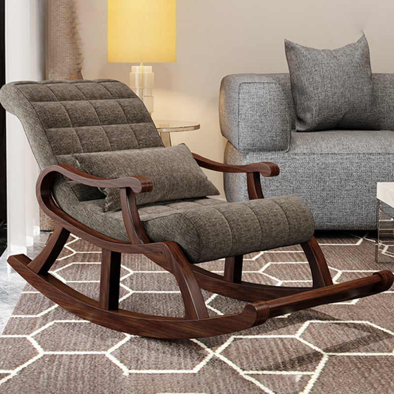 26.37" L x 59.05" W x 31.49" H Accent Chair Solid Wood Tufted Lounge Chair