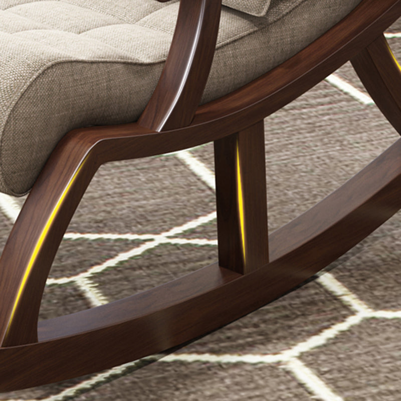 26.37" L x 59.05" W x 31.49" H Accent Chair Solid Wood Tufted Lounge Chair