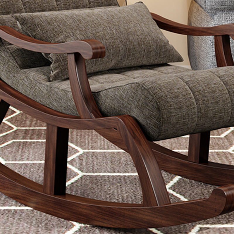 26.37" L x 59.05" W x 31.49" H Accent Chair Solid Wood Tufted Lounge Chair