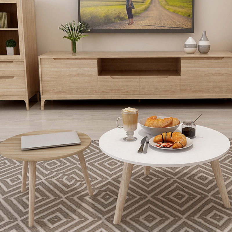 3/4 Legs Base Design Wood-based Craft/white Square/round Coffee Table