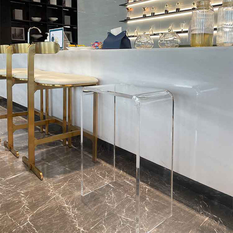 Sled Actylic Coffee Table Rectangular 1 Single Cocktail Table
