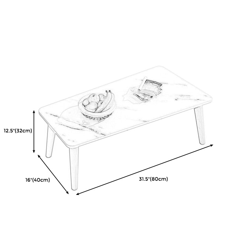 Black/white/grey Round Coffee Table Made of Wood and Wood-based Panel