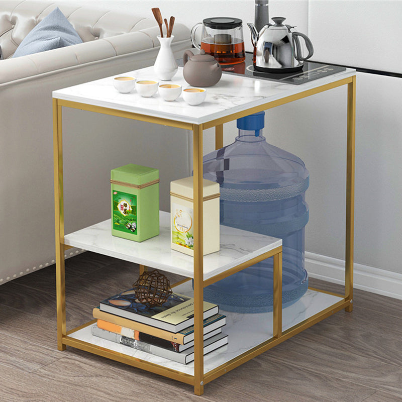 Rectangular Storage Coffee Table Contemporary Frame Cocktail Table for Home