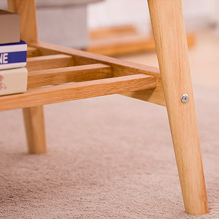 Modern Wooden Rectangular Coffee Table Cocktail Table in Natural