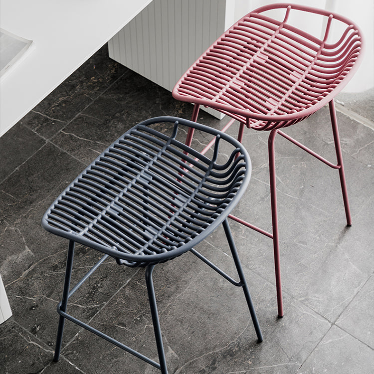 Modern Style Bar Stool Metal Counter Bar Stool with Metal Legs for Home