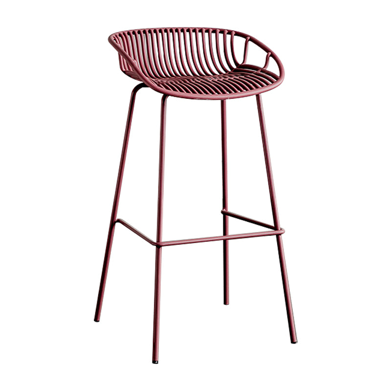 Modern Style Bar Stool Metal Counter Bar Stool with Metal Legs for Home