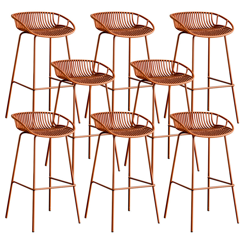 Modern Style Bar Stool Metal Counter Bar Stool with Metal Legs for Home