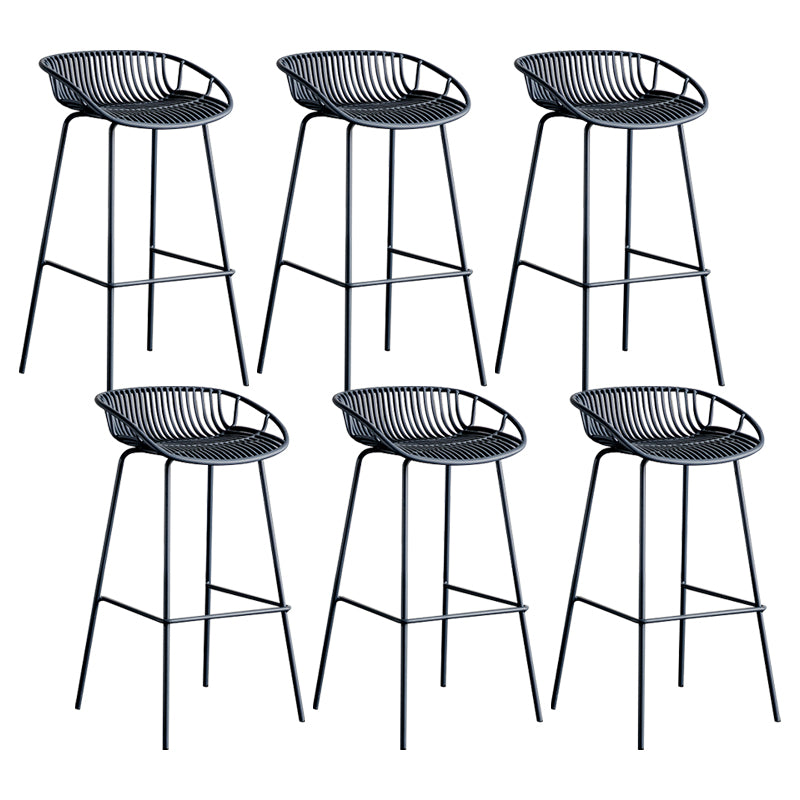 Modern Style Bar Stool Metal Counter Bar Stool with Metal Legs for Home
