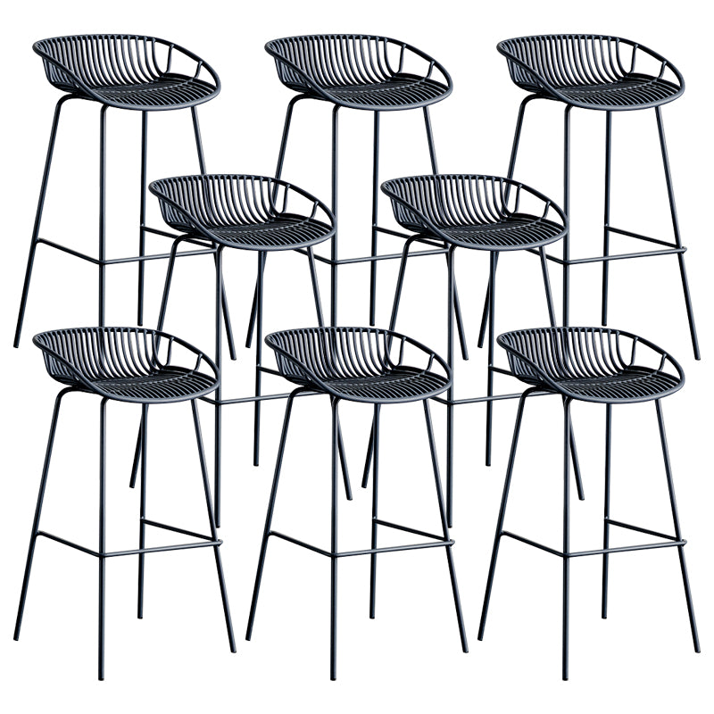 Modern Style Bar Stool Metal Counter Bar Stool with Metal Legs for Home