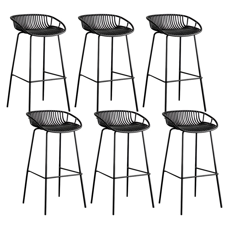 Modern Style Bar Stool Metal Counter Bar Stool with Metal Legs for Home