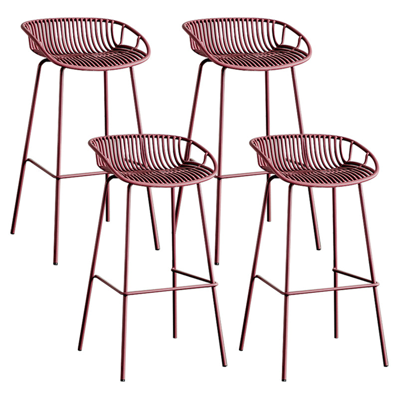 Modern Style Bar Stool Metal Counter Bar Stool with Metal Legs for Home