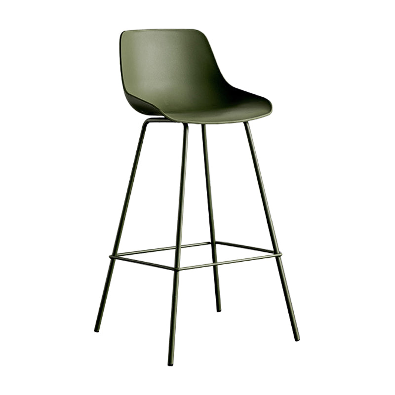 Modern Style Bar-stool Plastic Counter Bar Stool with Metal Legs