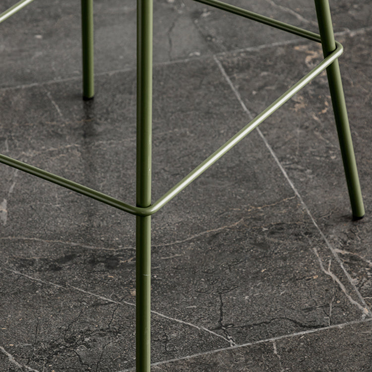 Modern Style Bar-stool Plastic Counter Bar Stool with Metal Legs