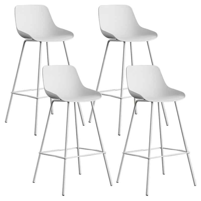 Modern Style Bar-stool Plastic Counter Bar Stool with Metal Legs