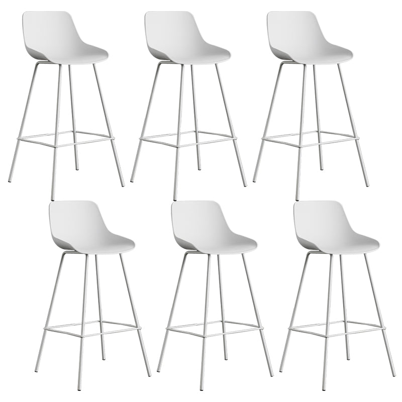 Modern Style Bar-stool Plastic Counter Bar Stool with Metal Legs