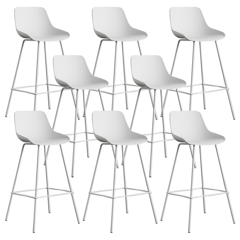 Modern Style Bar-stool Plastic Counter Bar Stool with Metal Legs
