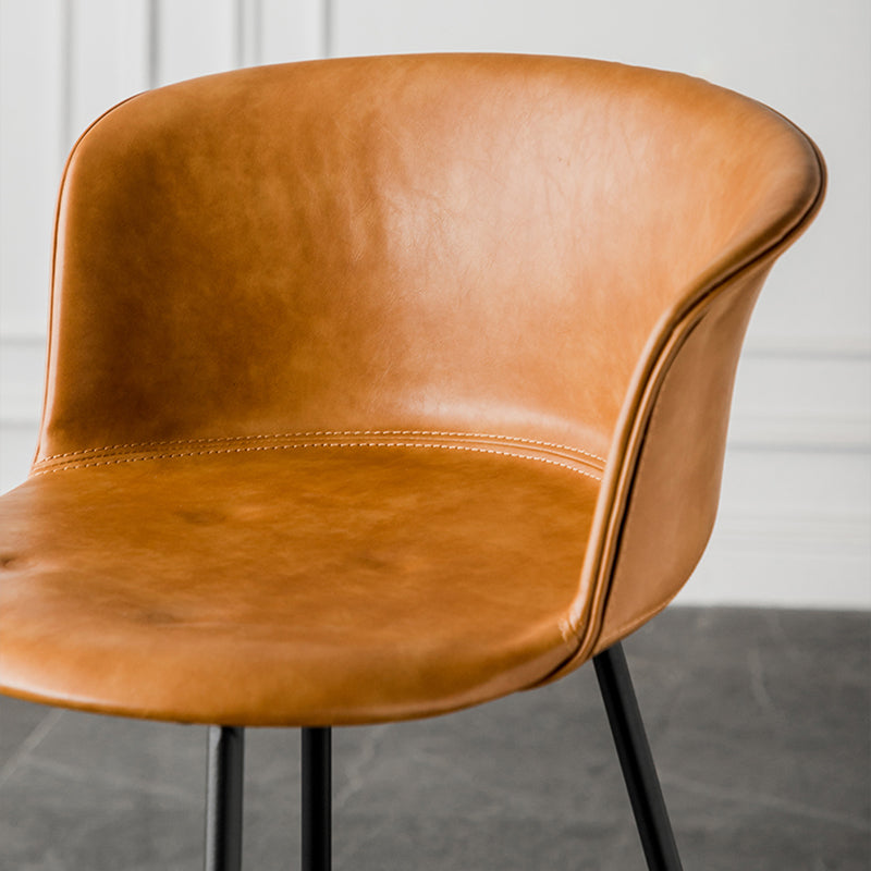 Industrial Style Bar-stool PU Leather Counter Bar Stool with Metal Legs