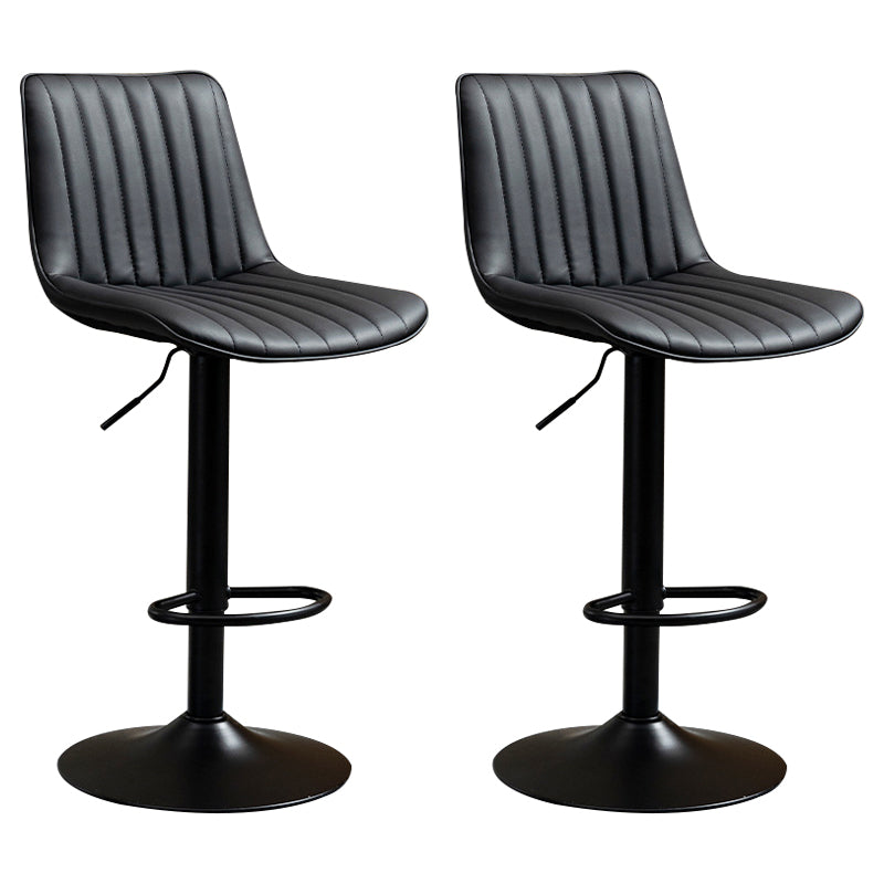 Contemporary Style Bar-stool Adjustable Counter Bar Stool with Metal Legs for Home