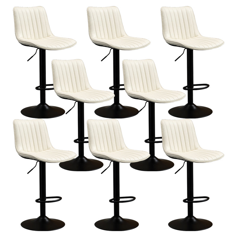 Contemporary Style Bar-stool Adjustable Counter Bar Stool with Metal Legs for Home