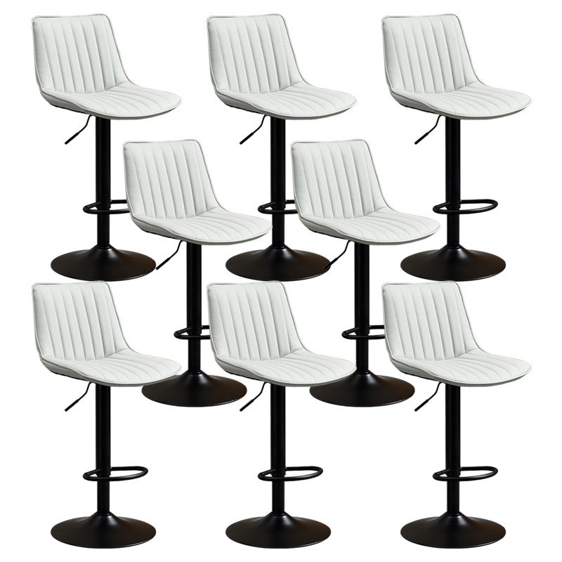 Contemporary Style Bar-stool Adjustable Counter Bar Stool with Metal Legs for Home