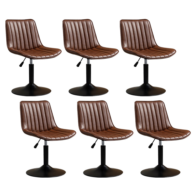 Contemporary Style Bar-stool Adjustable Counter Bar Stool with Metal Legs for Home