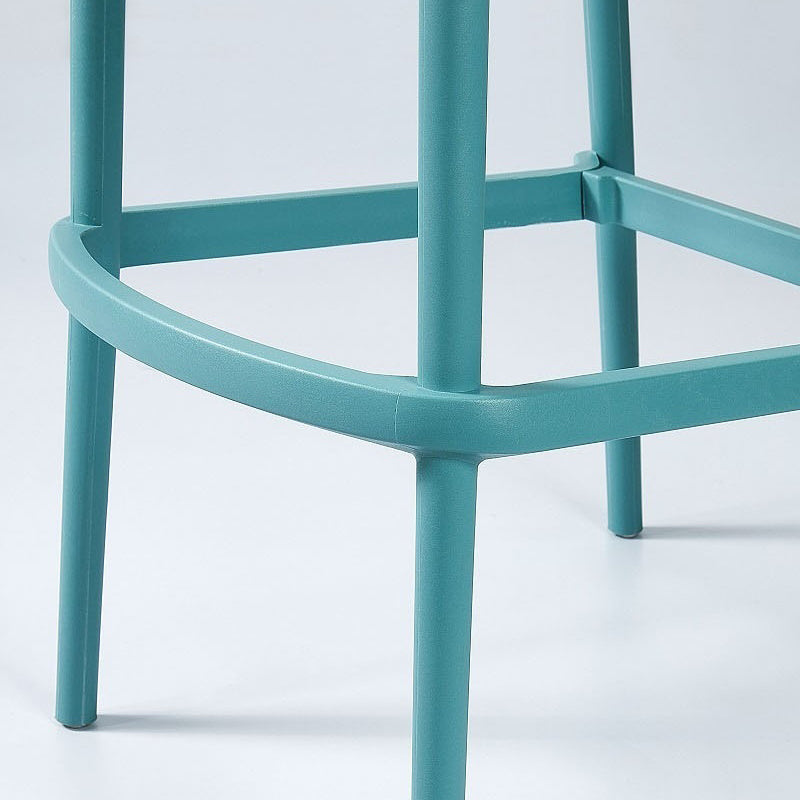 Contemporary Bar-stool Plastic Counter Bar Stool with Plastic Legs for Home