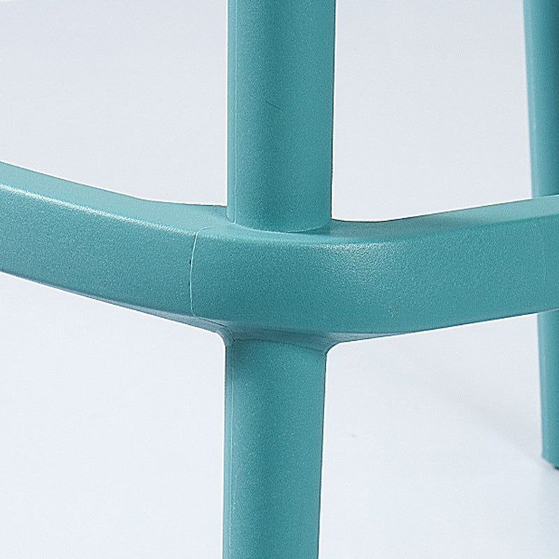 Contemporary Bar-stool Plastic Counter Bar Stool with Plastic Legs for Home