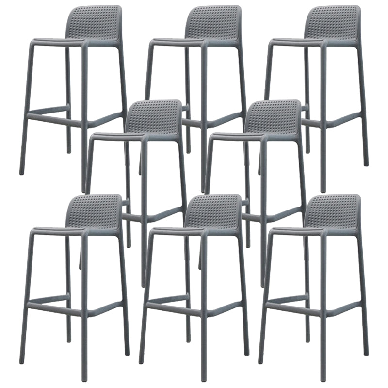 Contemporary Bar-stool Plastic Counter Bar Stool with Plastic Legs for Home