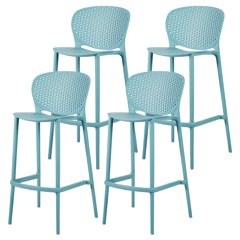 Contemporary Bar-stool Plastic Counter Bar Stool with Plastic Legs for Home