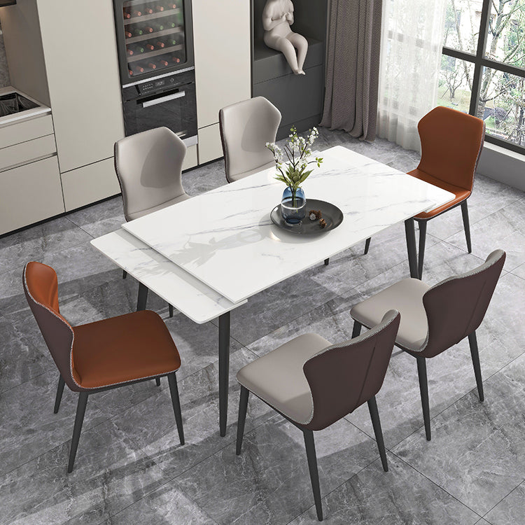 Modern Stone Dining Table Set 1/4/5/7 Pieces Dining Set for Home Use