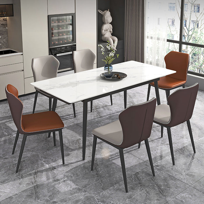 Modern Stone Dining Table Set 1/4/5/7 Pieces Dining Set for Home Use