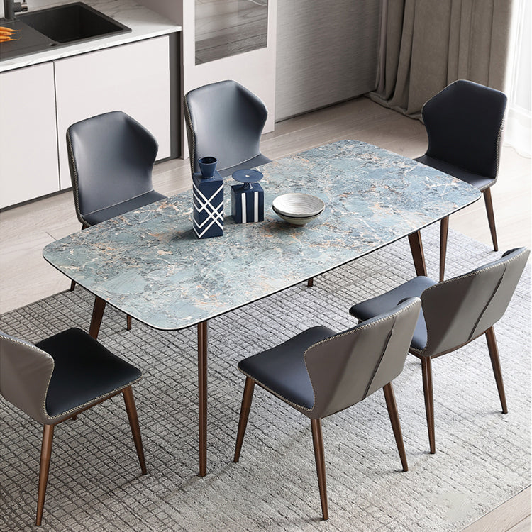 Modern Style Sintered Stone Top Dining Set 1/4/5/7 Pieces Dining Table with Chairs