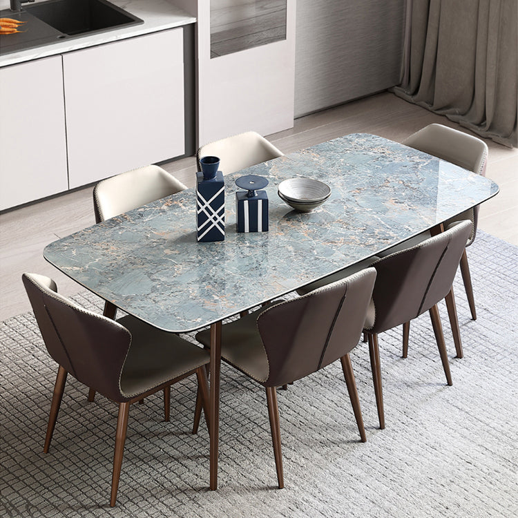 Modern Style Sintered Stone Top Dining Set 1/4/5/7 Pieces Dining Table with Chairs