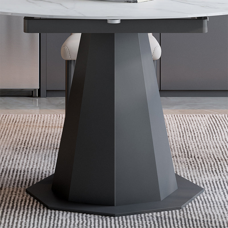 Modern Round Stone Dining Table Set 1/2/5/7 Pieces Dining Set for Home Use