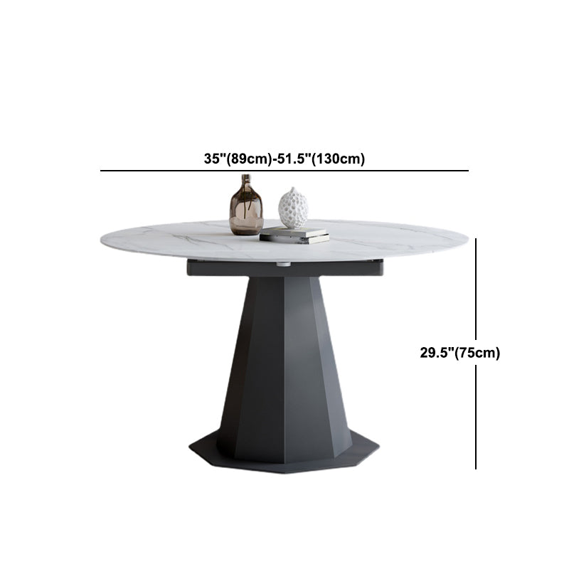 Modern Round Stone Dining Table Set 1/2/5/7 Pieces Dining Set for Home Use