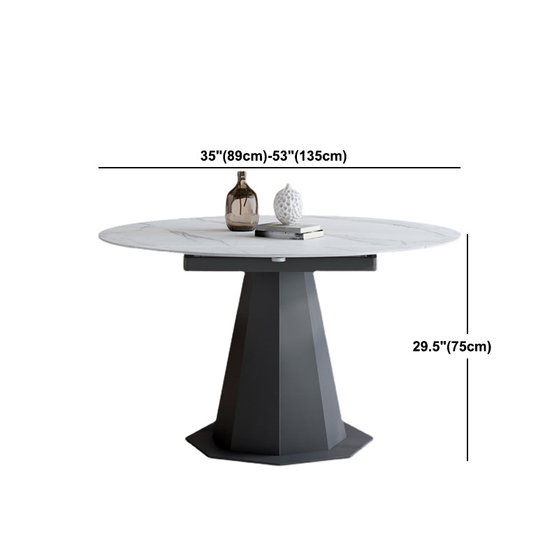 Modern Round Stone Dining Table Set 1/2/5/7 Pieces Dining Set for Home Use