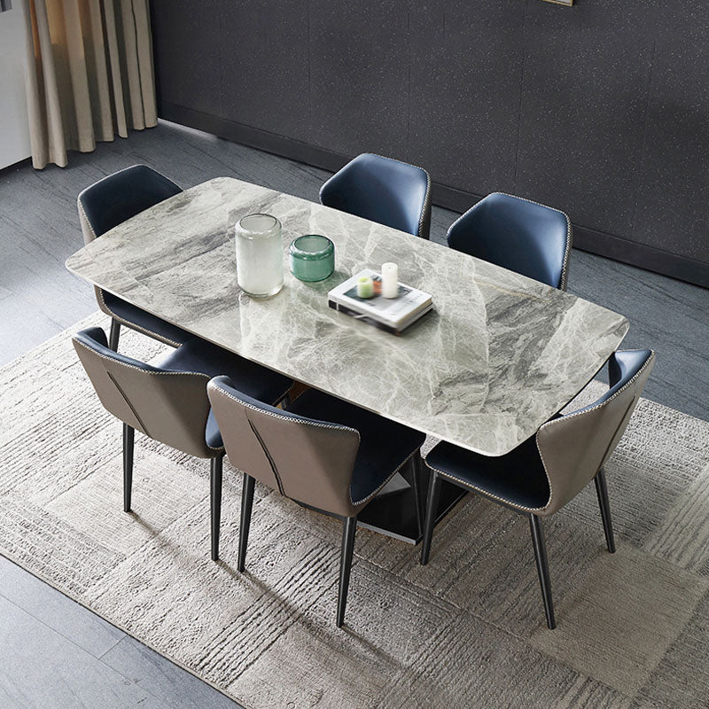 Rectangular Dining Set 1/4/5/7 Pieces Sintered Stone Dining Table Set