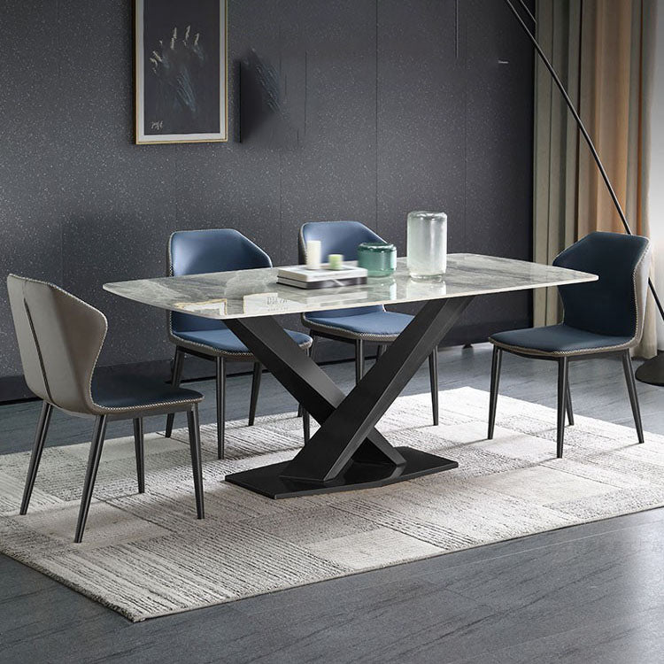 Rectangular Dining Set 1/4/5/7 Pieces Sintered Stone Dining Table Set